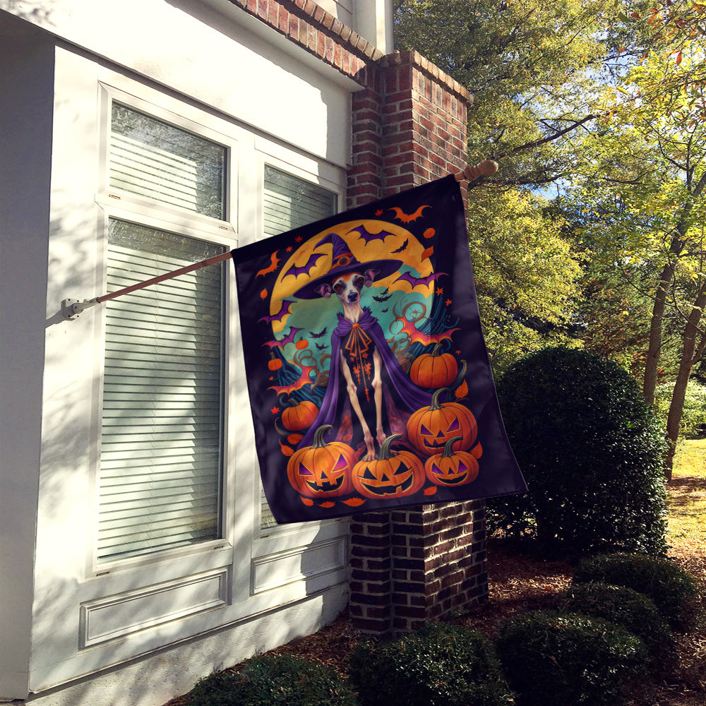 Buy this Italian Greyhound Witchy Halloween House Flag