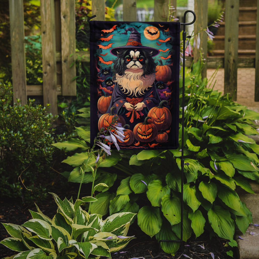 Buy this Japanese Chin Witchy Halloween Garden Flag