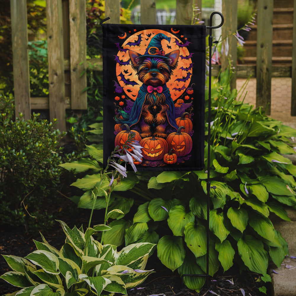 Buy this Yorkie Witchy Halloween Garden Flag