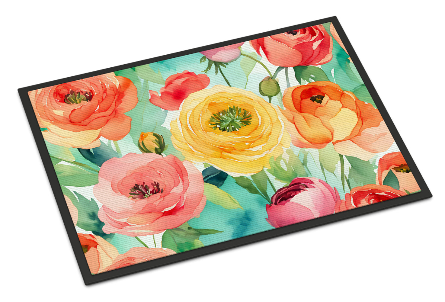Buy this Ranunculus in Watercolor Doormat 18x27
