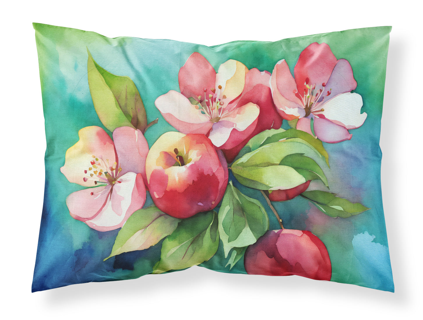 Buy this Arkansas Apple Blossom in Watercolor Fabric Standard Pillowcase