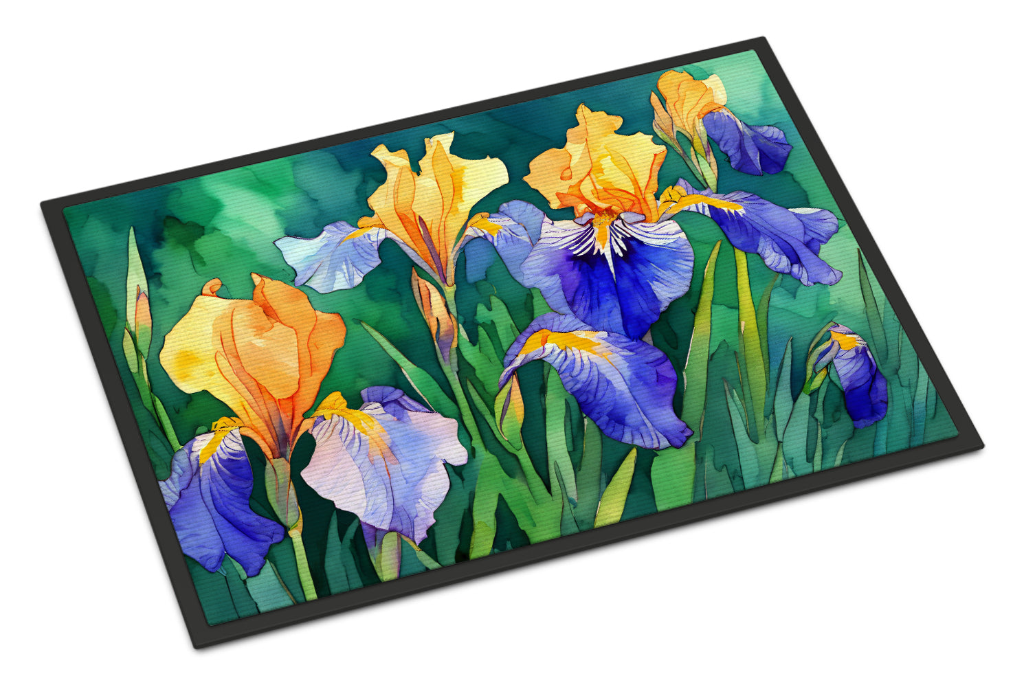 Buy this Tennessee Iris in Watercolor Doormat 18x27