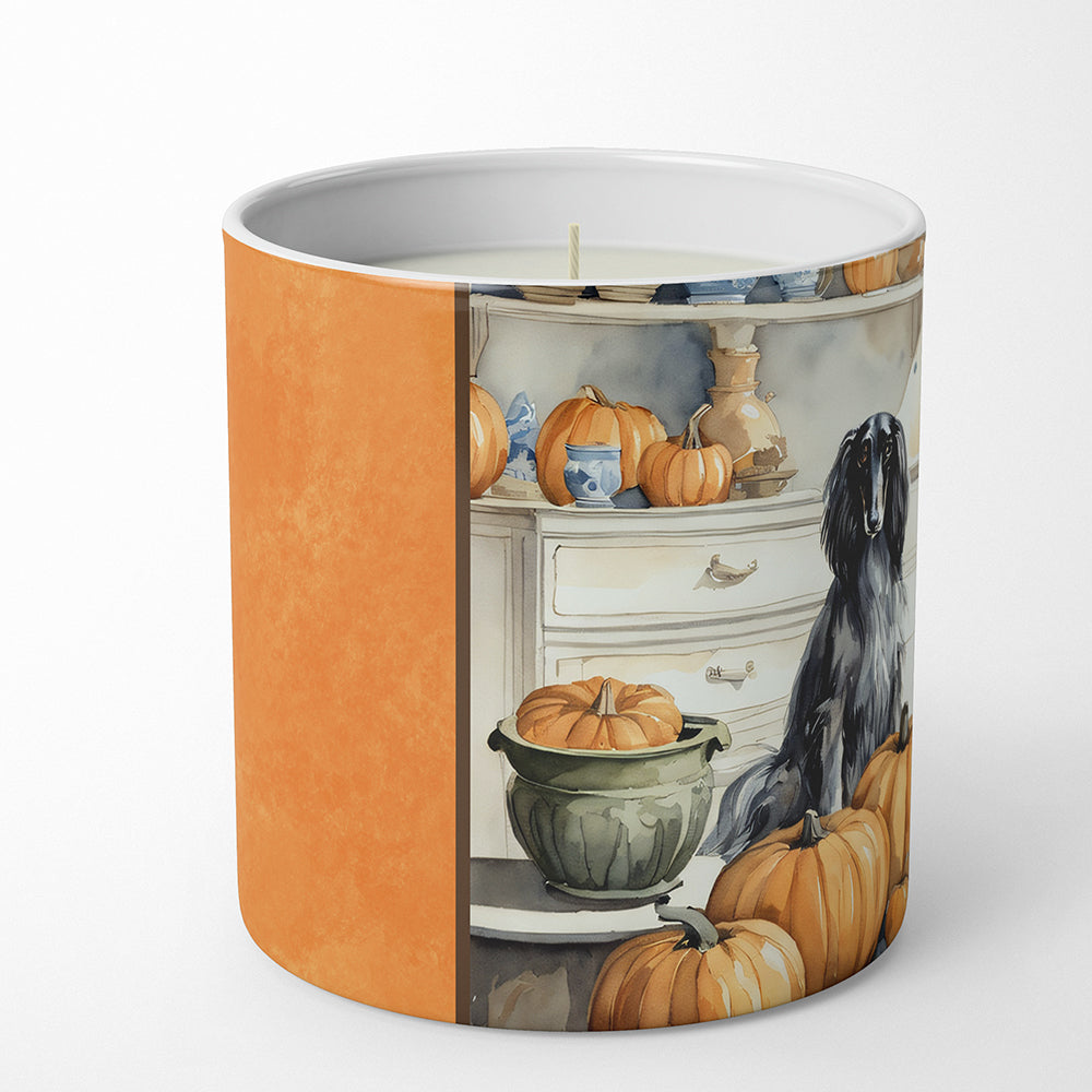 Afghan Hound Fall Kitchen Pumpkins Decorative Soy Candle