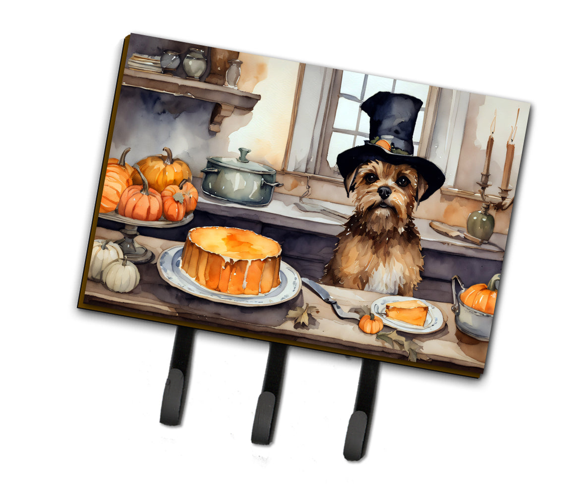 Buy this Border Terrier Fall Kitchen Pumpkins Leash or Key Holder