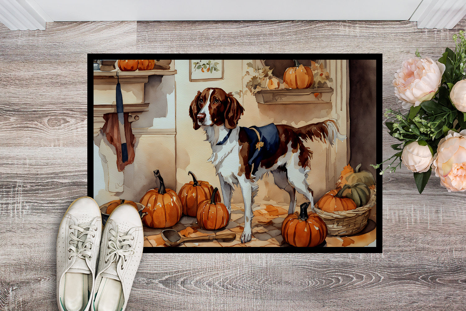 Buy this Brittany Fall Kitchen Pumpkins Indoor or Outdoor Mat 24x36