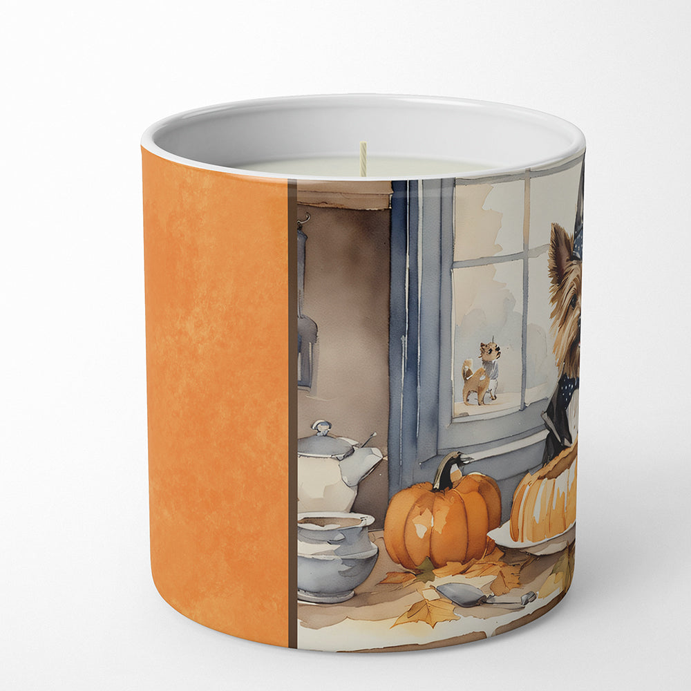 Buy this Cairn Terrier Fall Kitchen Pumpkins Decorative Soy Candle