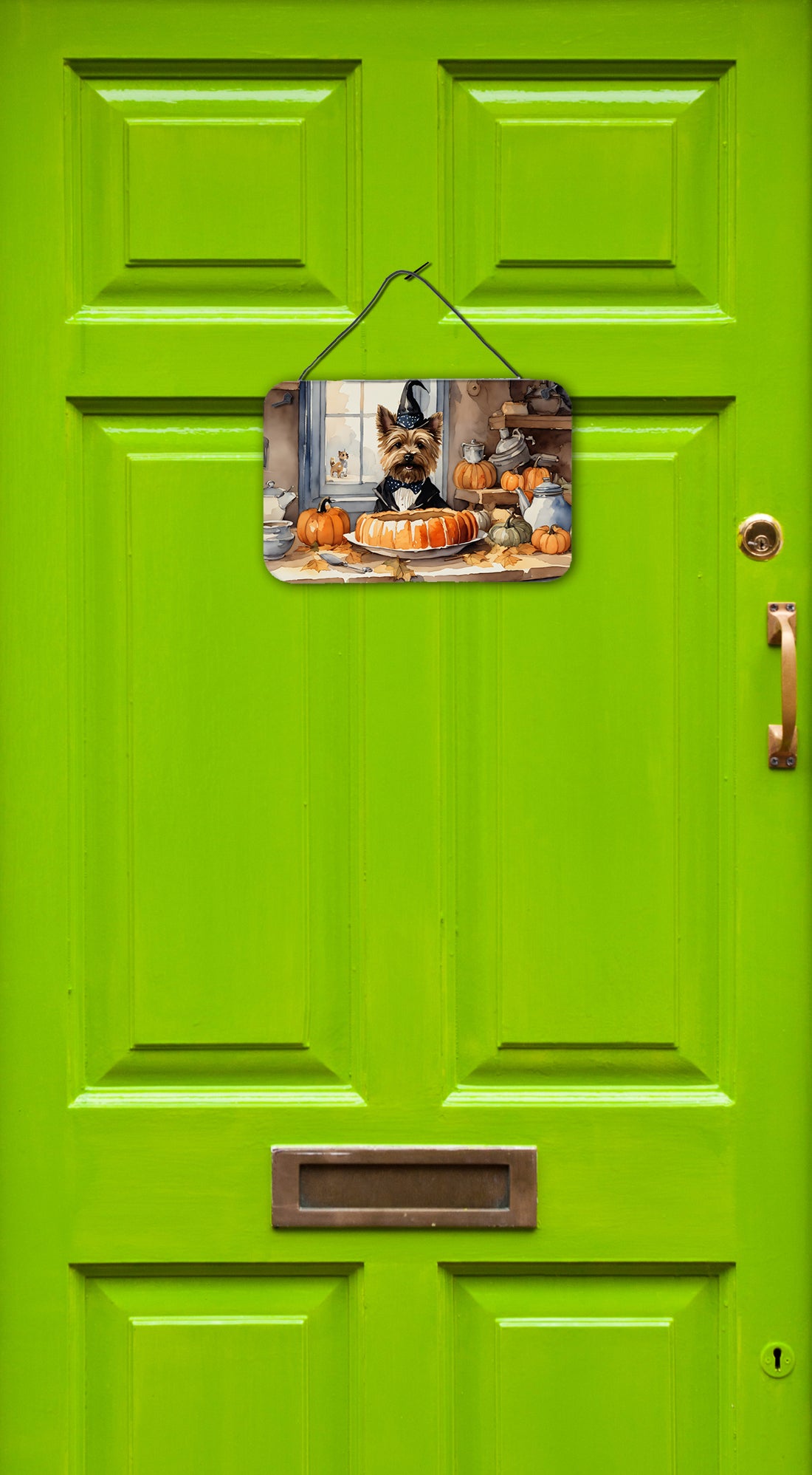 Cairn Terrier Fall Kitchen Pumpkins Wall or Door Hanging Prints