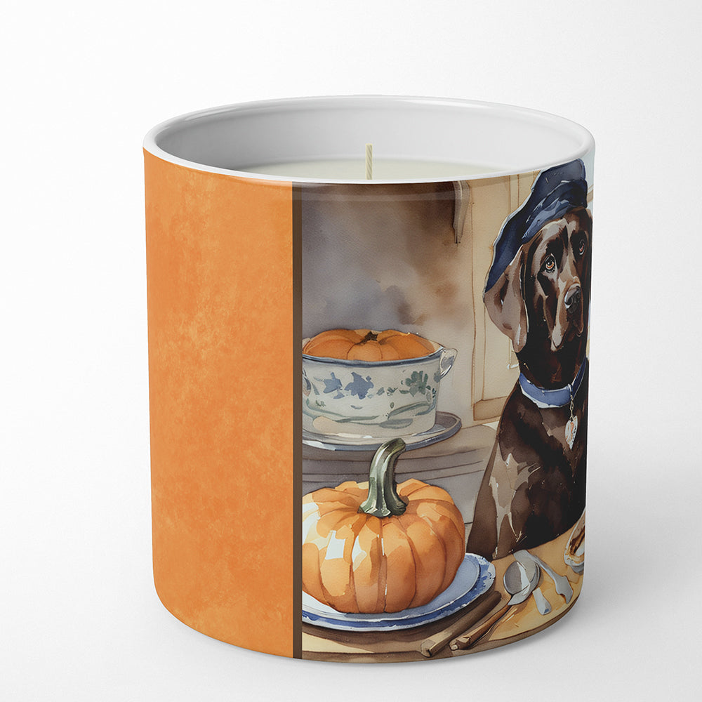 Buy this Chocolate Lab Fall Kitchen Pumpkins Decorative Soy Candle