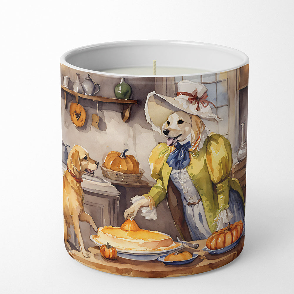 Yellow Lab Fall Kitchen Pumpkins Decorative Soy Candle