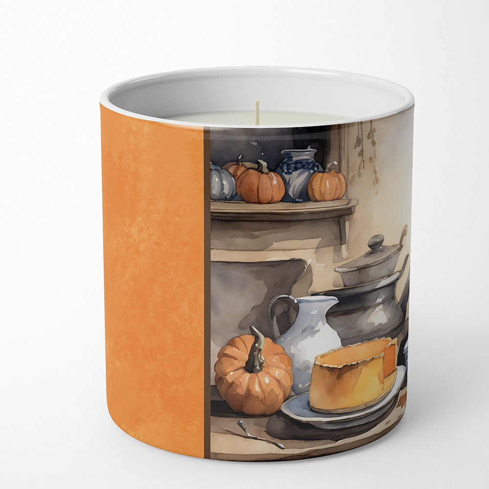 Pug Fall Kitchen Pumpkins Decorative Soy Candle