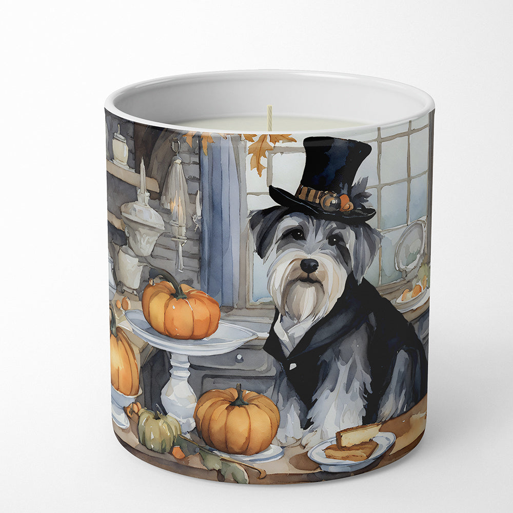 Buy this Schnauzer Fall Kitchen Pumpkins Decorative Soy Candle