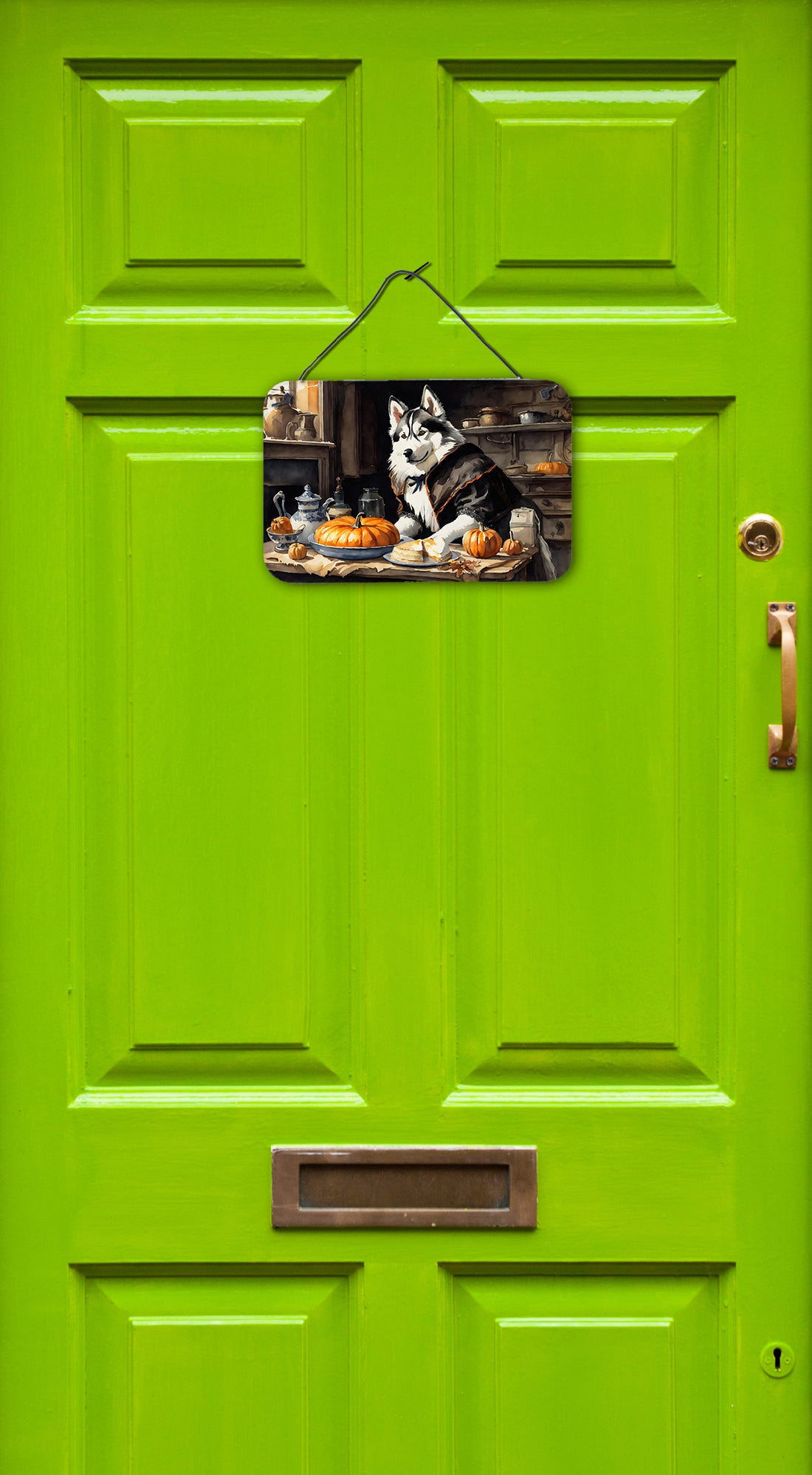 Buy this Siberian Husky Fall Kitchen Pumpkins Wall or Door Hanging Prints