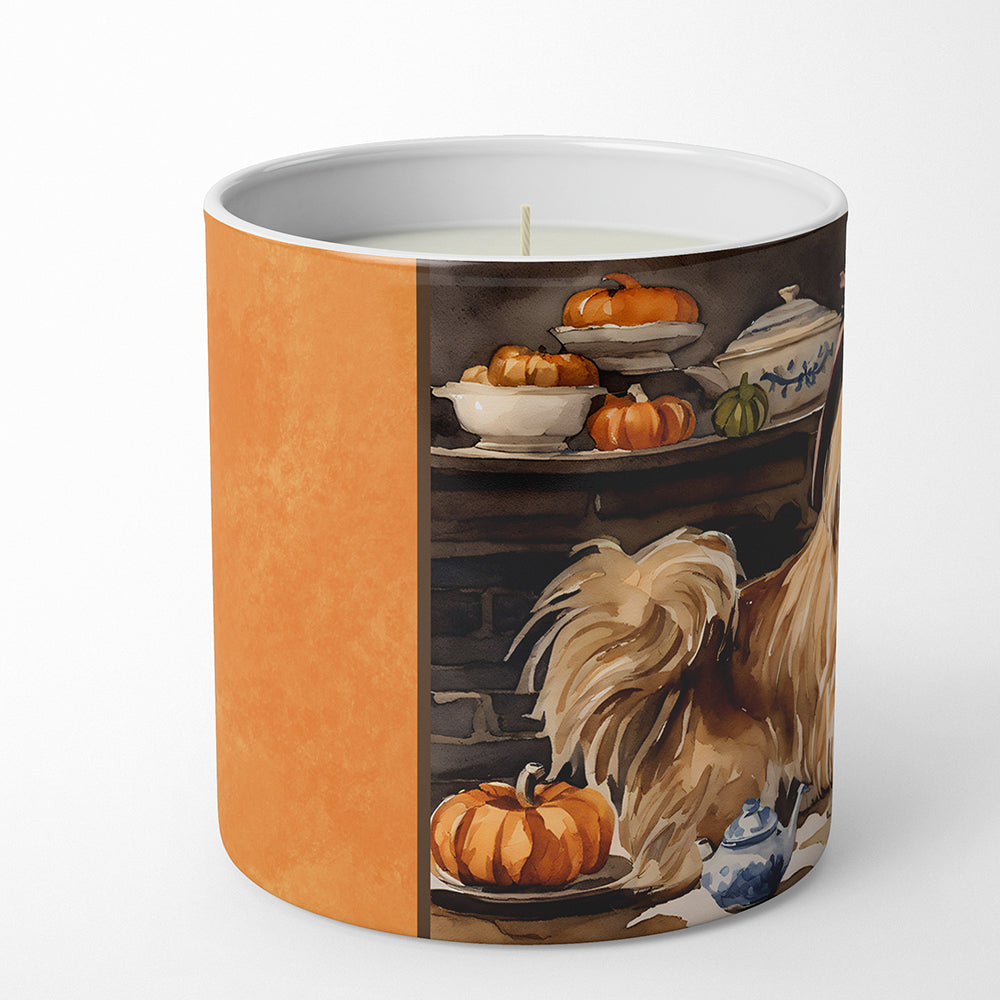 Buy this Tibetan Spaniel Fall Kitchen Pumpkins Decorative Soy Candle