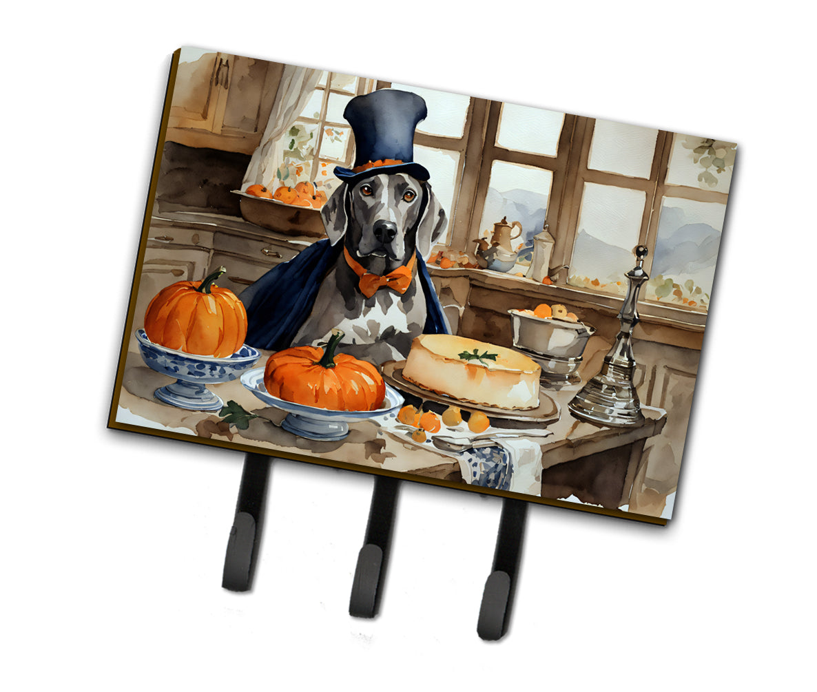 Buy this Weimaraner Fall Kitchen Pumpkins Leash or Key Holder