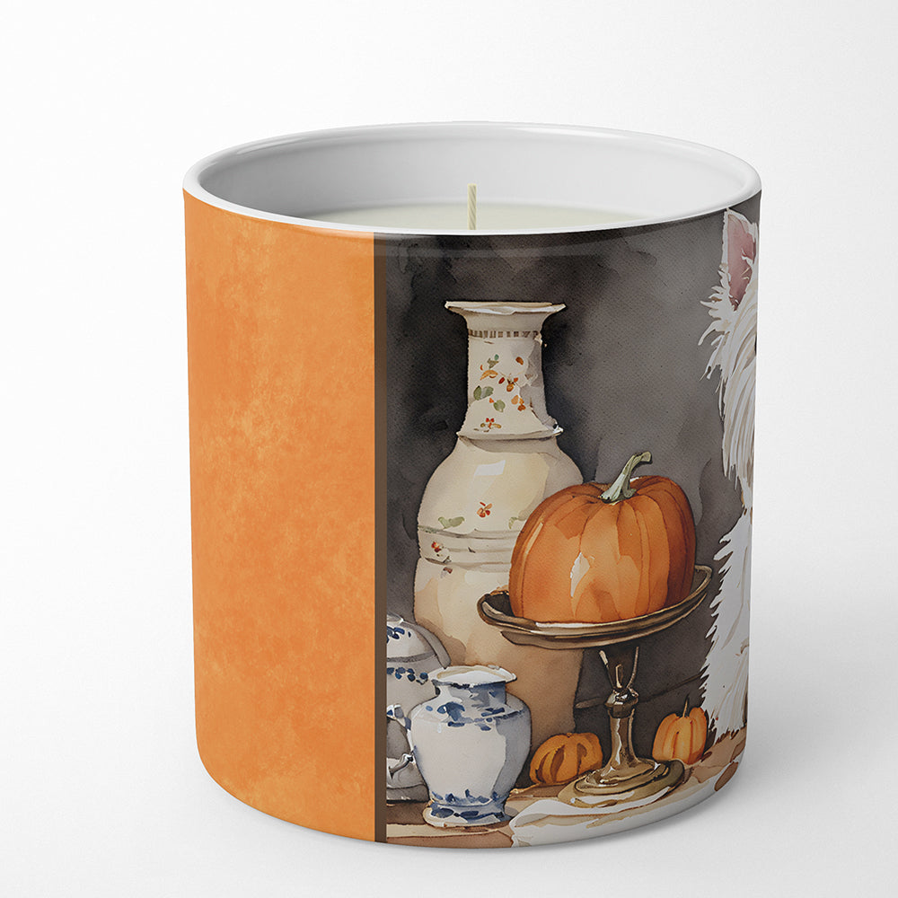 Westie Fall Kitchen Pumpkins Decorative Soy Candle