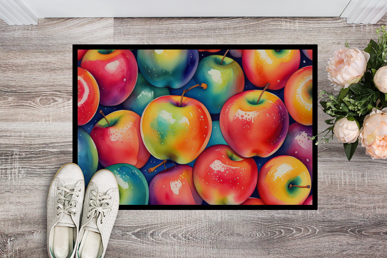 Buy this Colorful Apples Indoor or Outdoor Mat 24x36