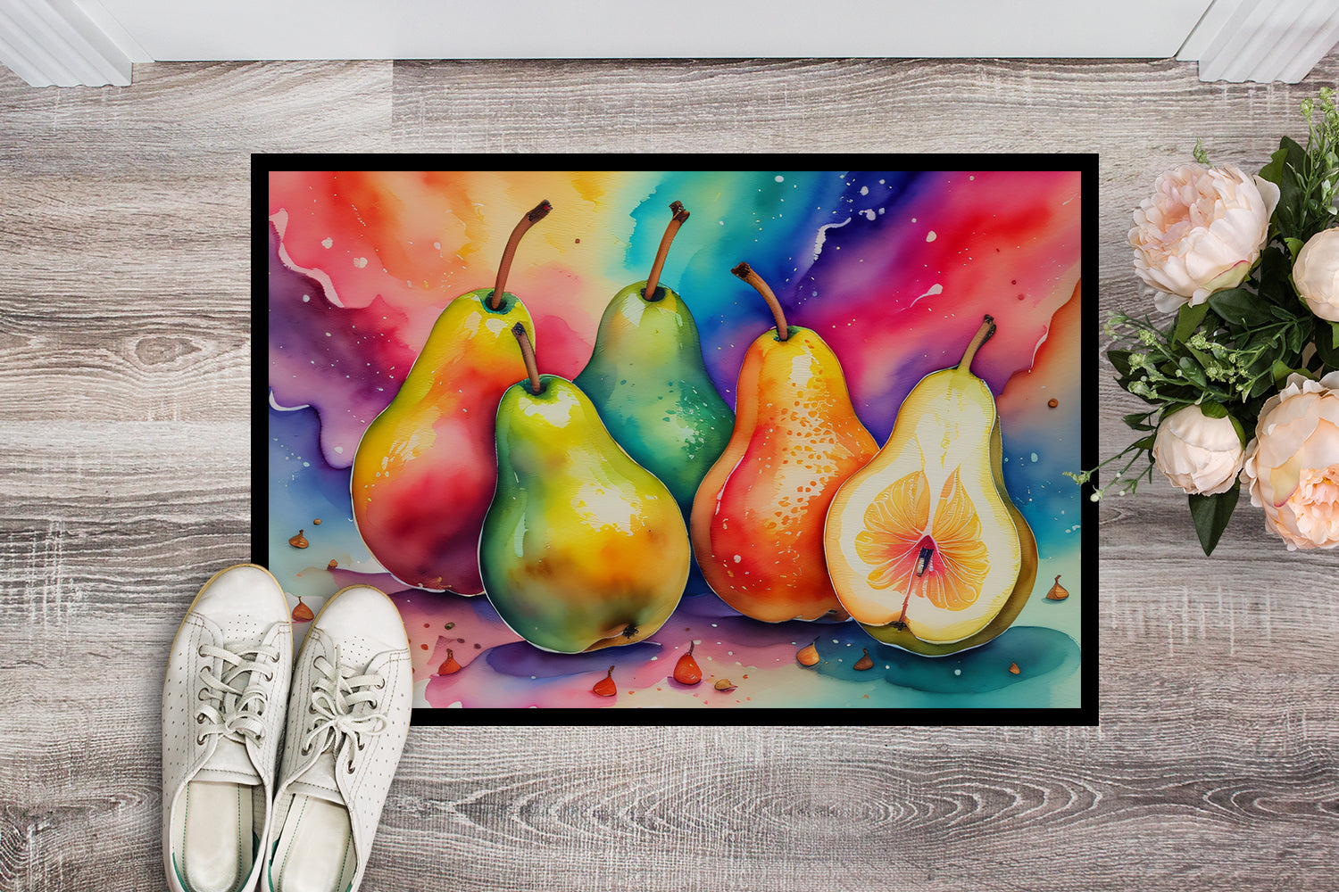Buy this Colorful Pears Indoor or Outdoor Mat 24x36