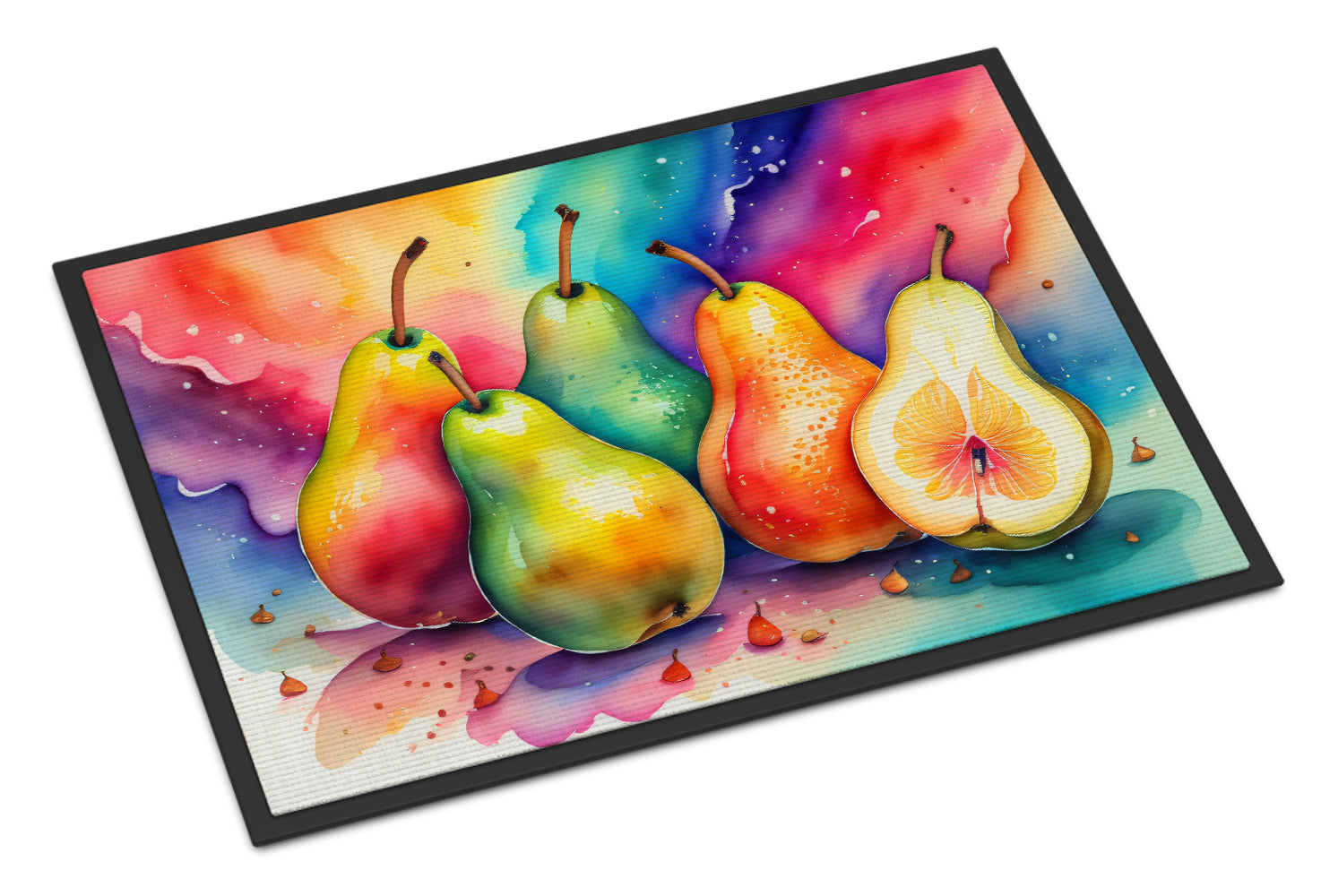 Buy this Colorful Pears Doormat 18x27
