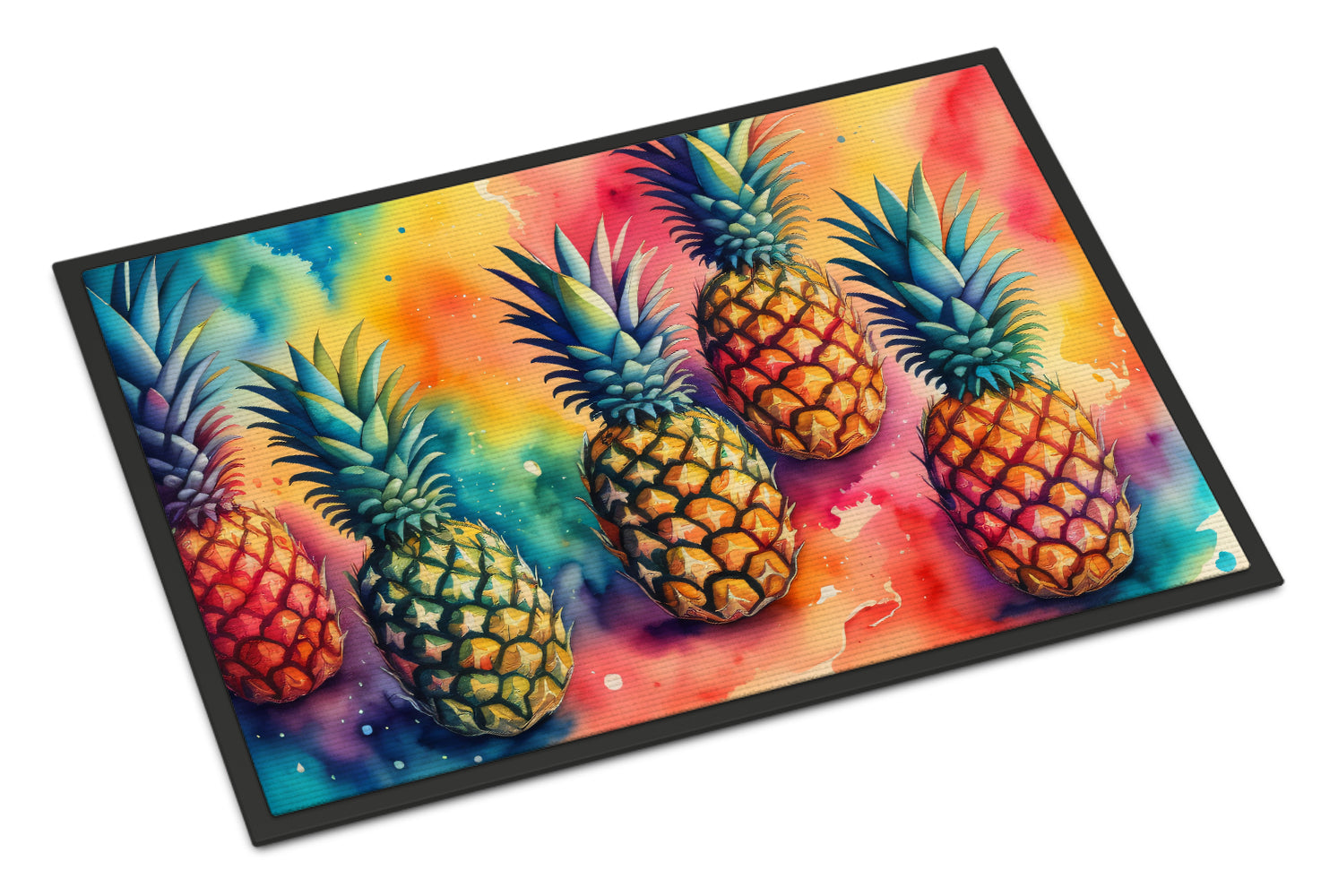 Buy this Colorful Pineapples Indoor or Outdoor Mat 24x36