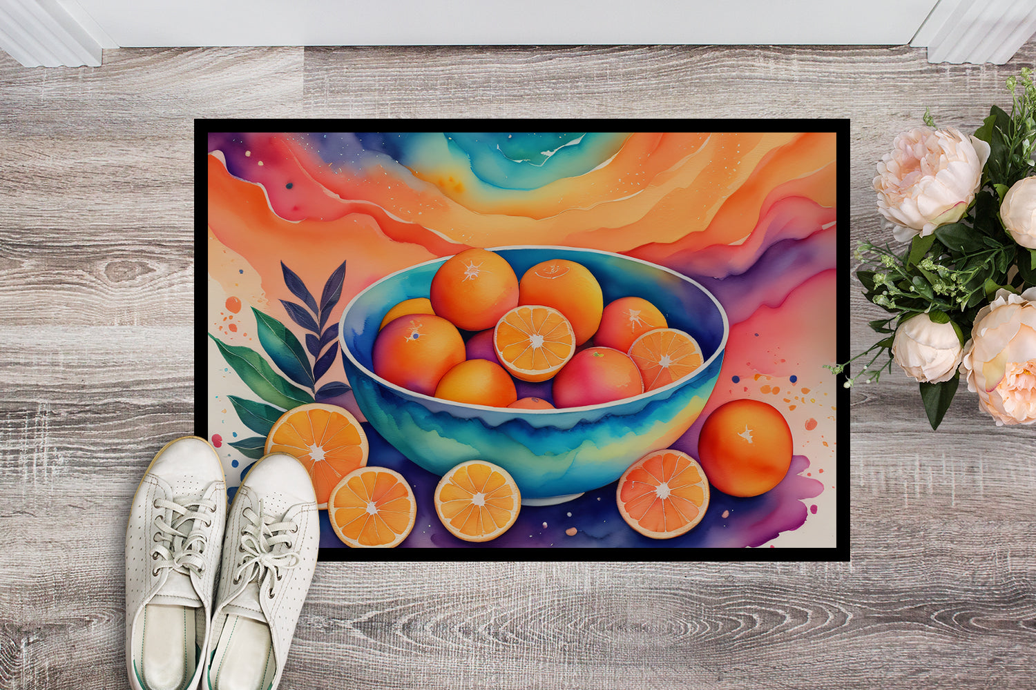 Colorful Oranges Indoor or Outdoor Mat 24x36