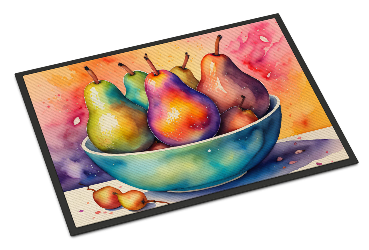 Buy this Colorful Pears Doormat 18x27