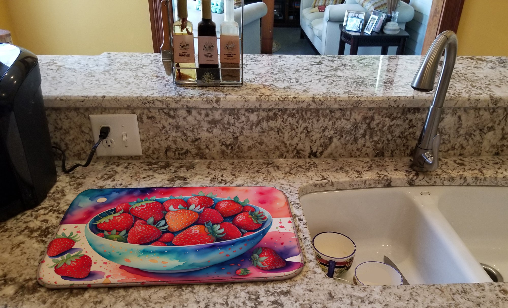 Buy this Colorful Strawberries Dish Drying Mat