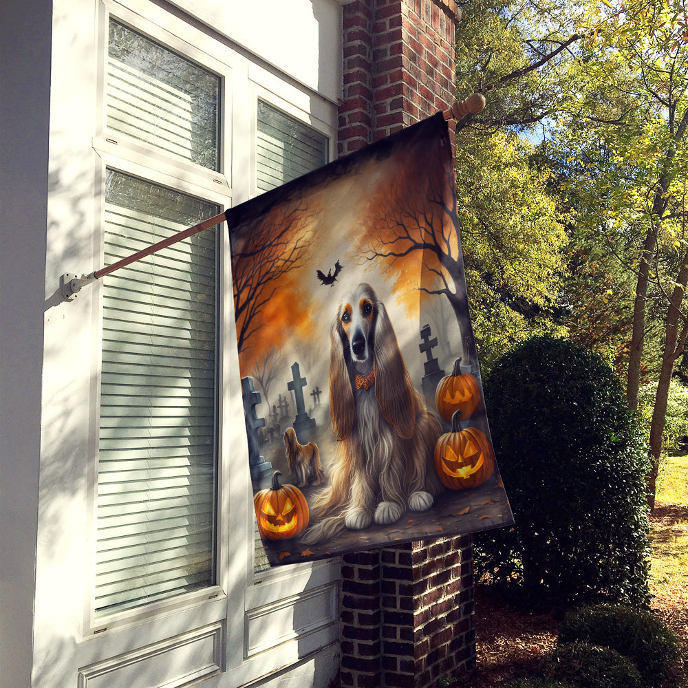 Buy this Afghan Hound Spooky Halloween House Flag