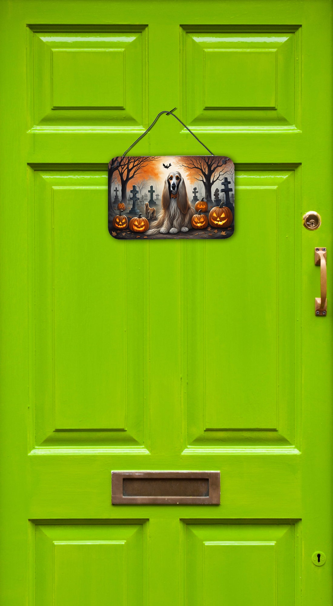 Buy this Afghan Hound Spooky Halloween Wall or Door Hanging Prints