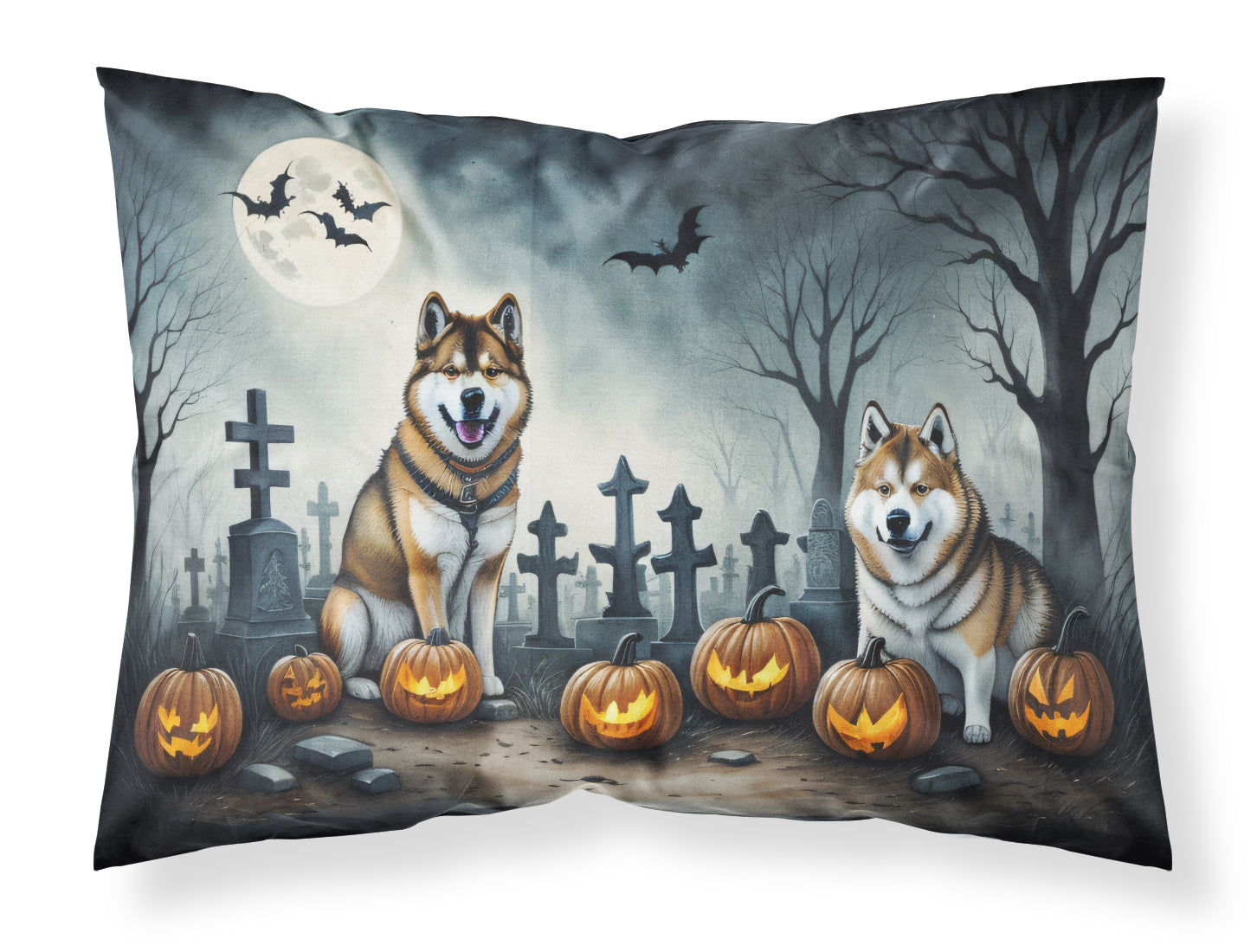Buy this Akita Spooky Halloween Fabric Standard Pillowcase