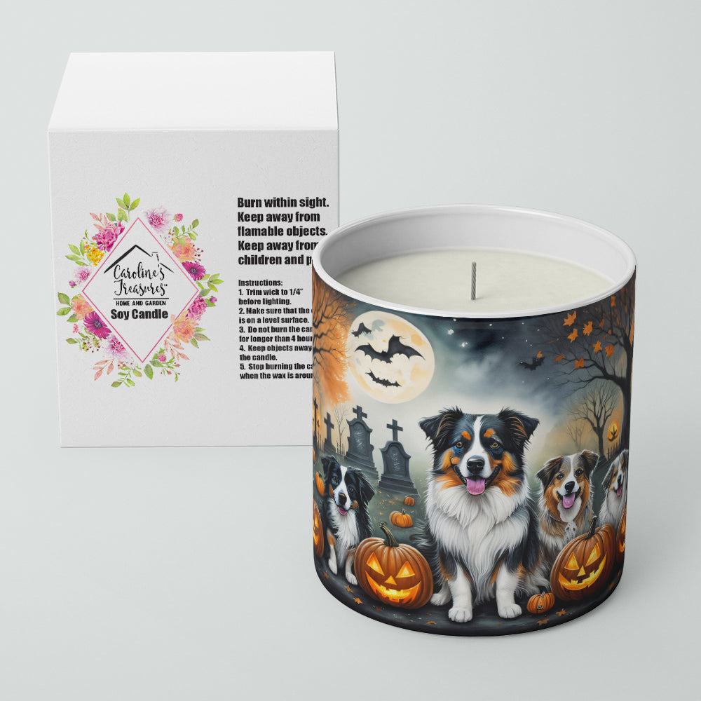 Buy this Australian Shepherd Spooky Halloween Decorative Soy Candle