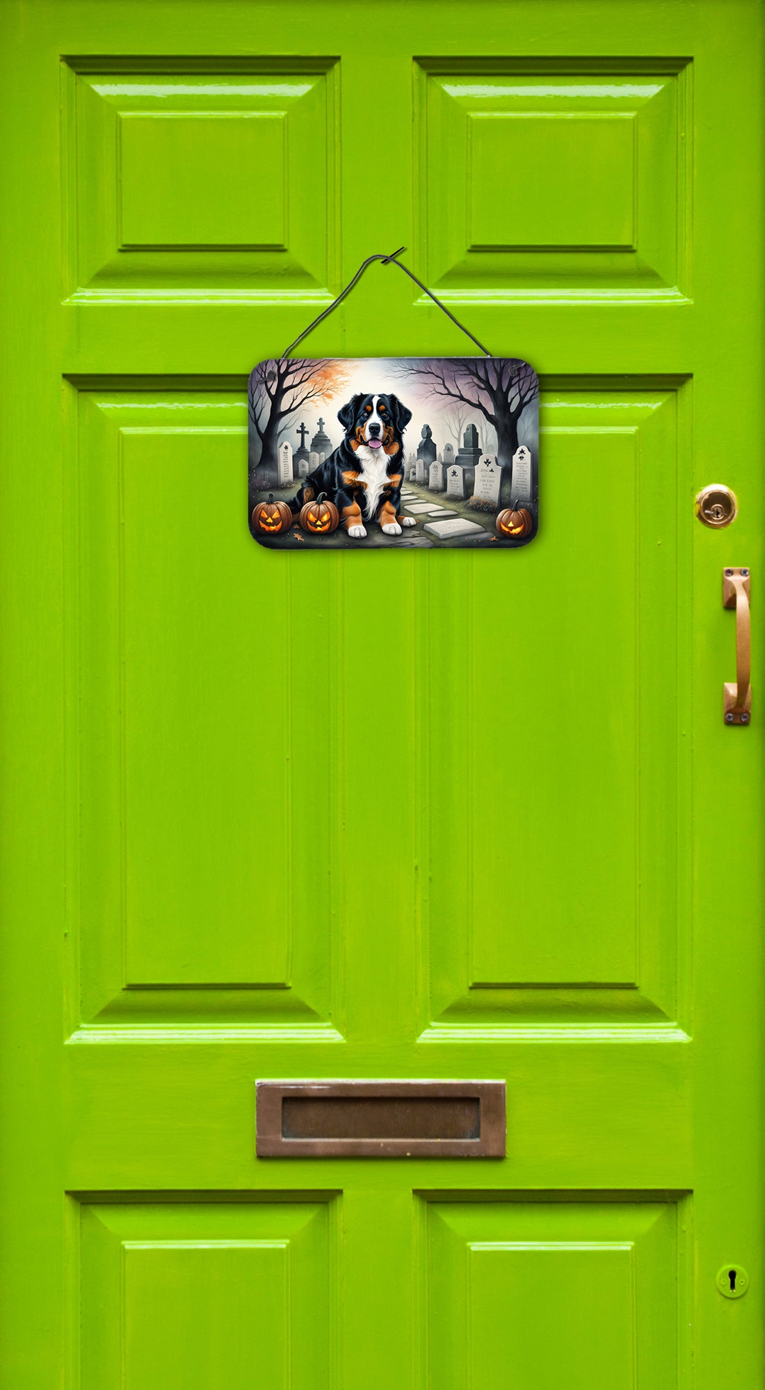 Buy this Bernese Mountain Dog Spooky Halloween Wall or Door Hanging Prints