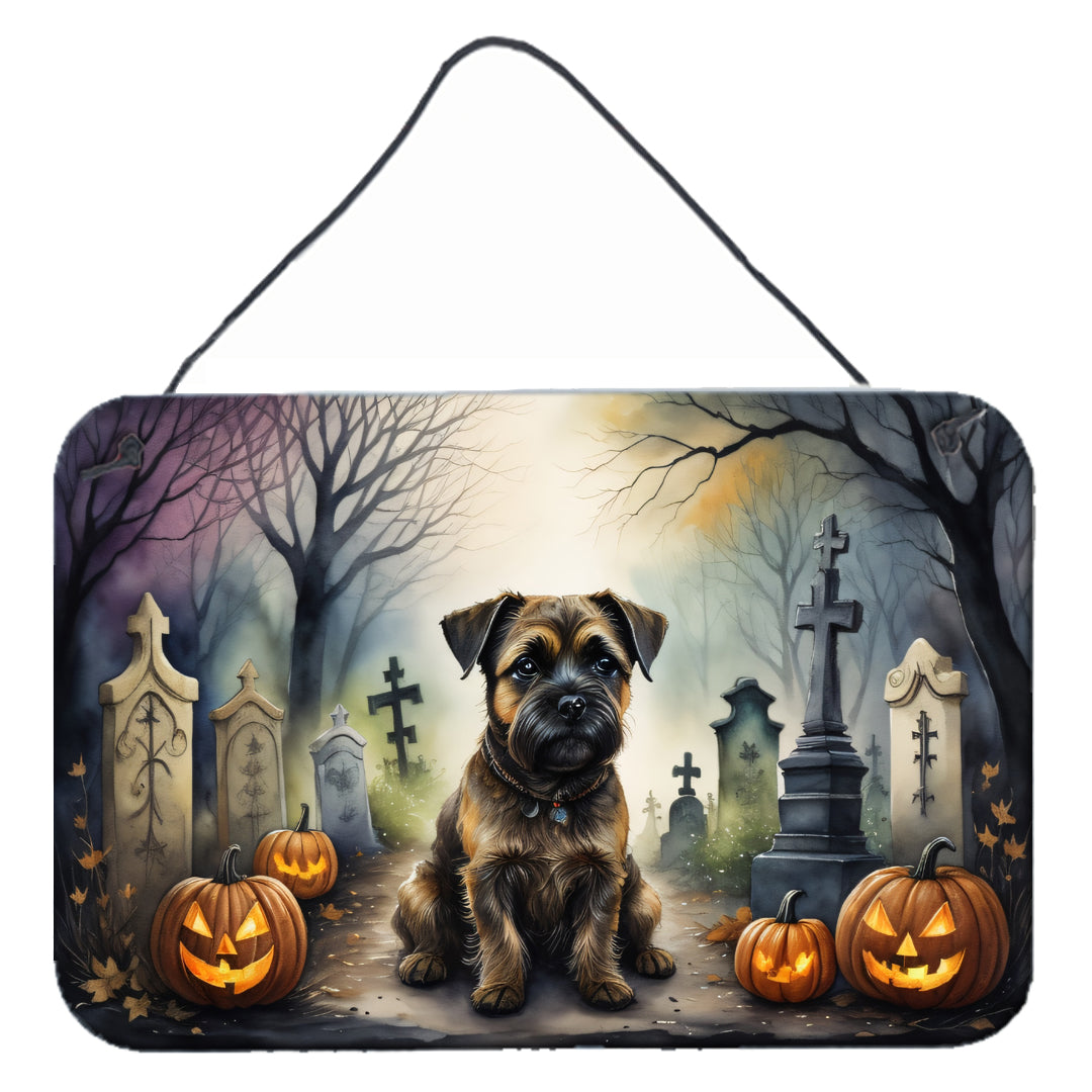 Buy this Border Terrier Spooky Halloween Wall or Door Hanging Prints