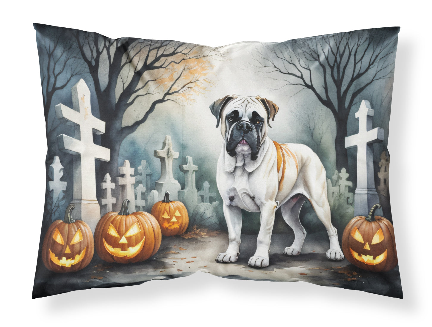 Buy this Boxer Spooky Halloween Fabric Standard Pillowcase