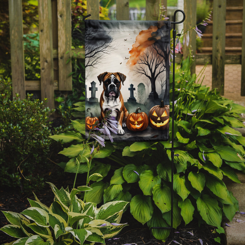 Boxer Spooky Halloween Garden Flag