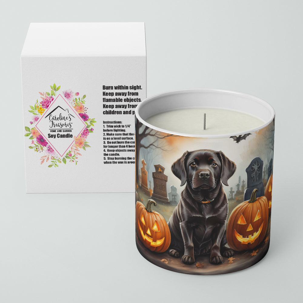 Buy this Chocolate Labrador Retriever Spooky Halloween Decorative Soy Candle