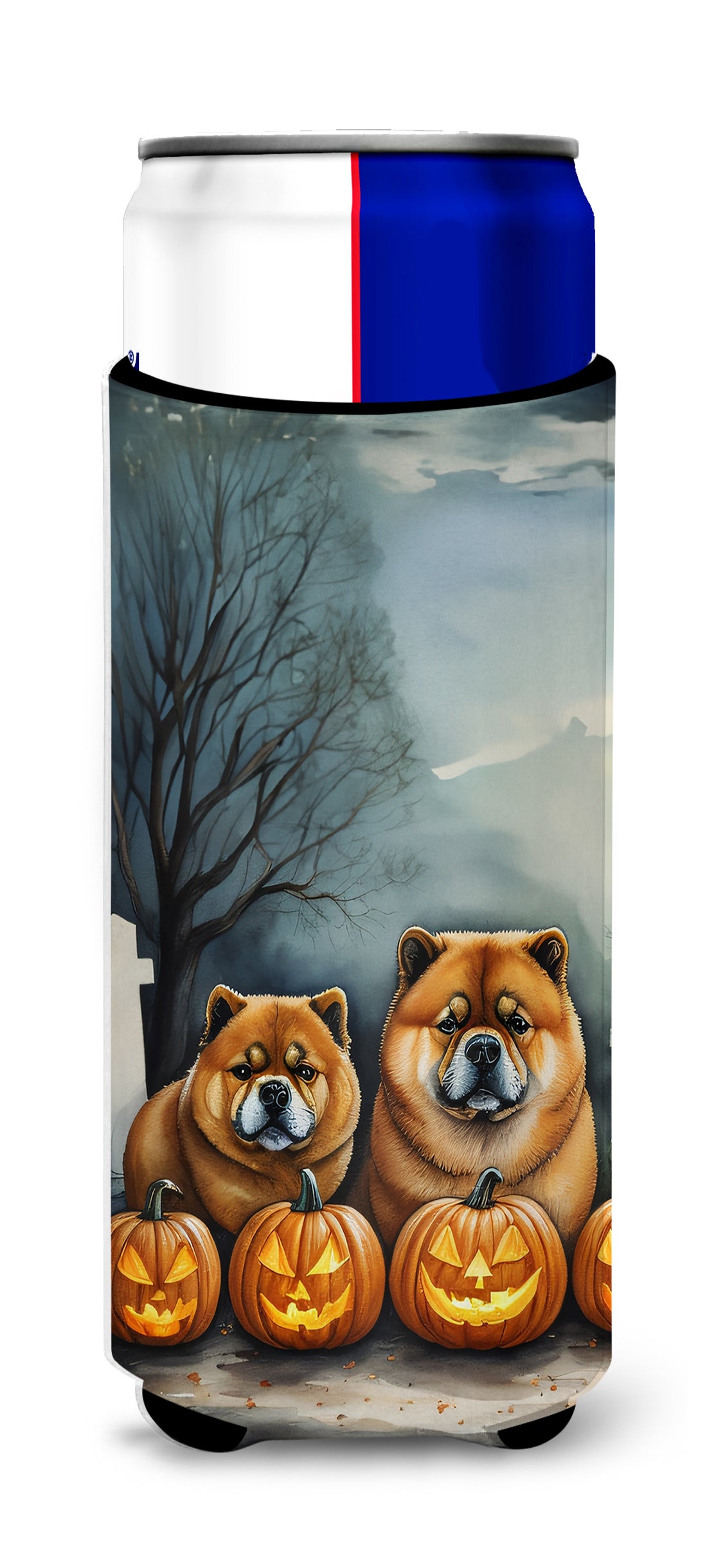 Buy this Chow Chow Spooky Halloween Hugger for Ultra Slim Cans