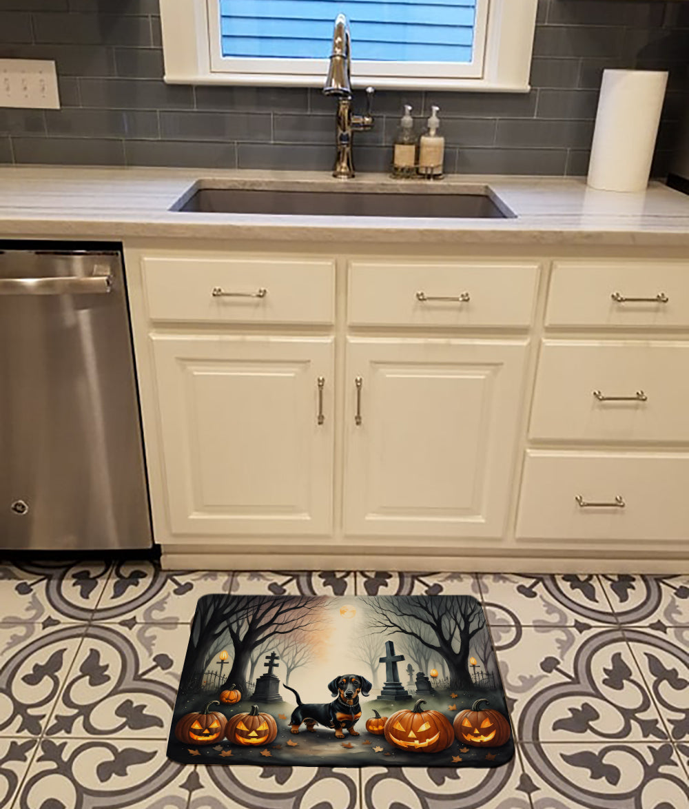 Buy this Dachshund Spooky Halloween Memory Foam Kitchen Mat