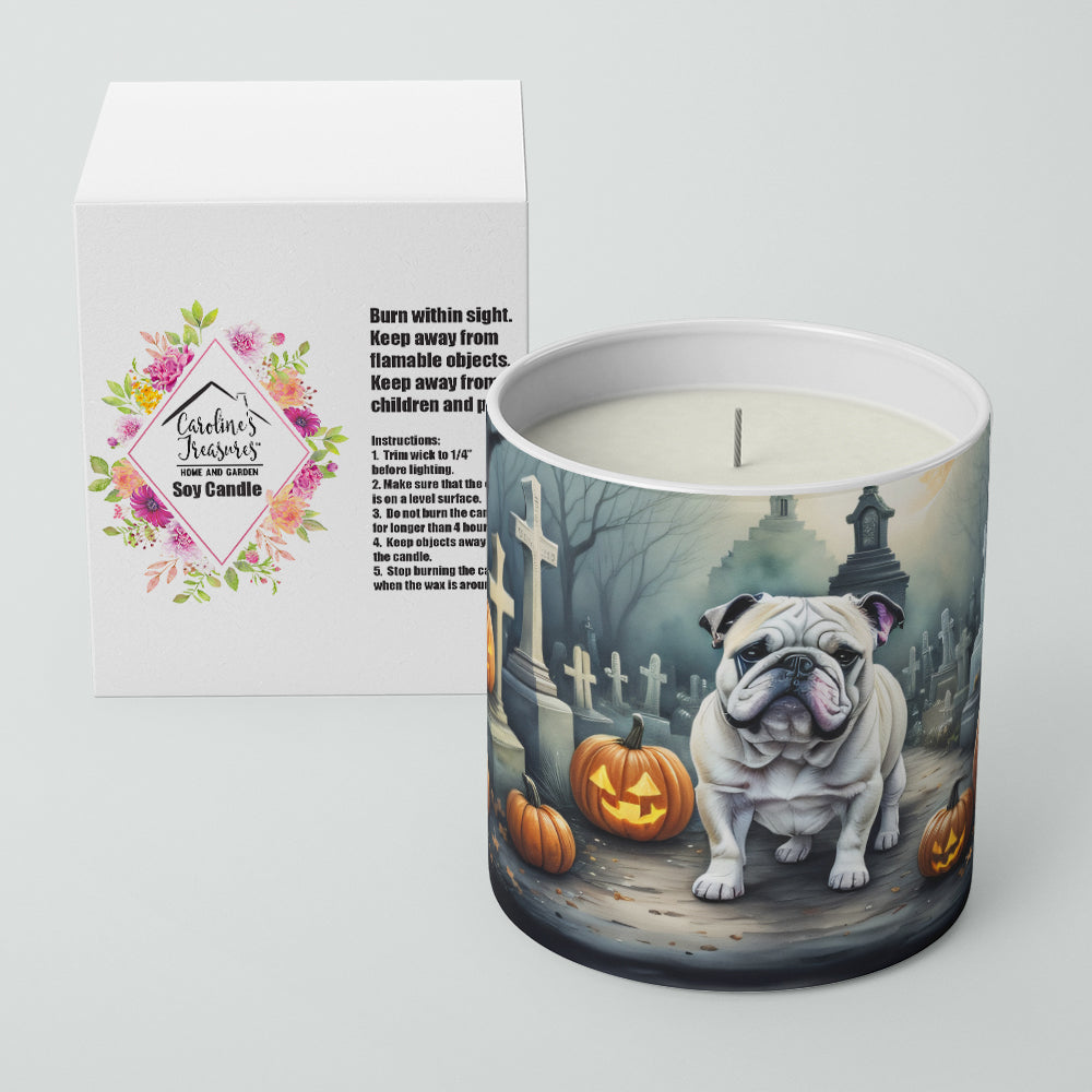 Buy this English Bulldog Spooky Halloween Decorative Soy Candle