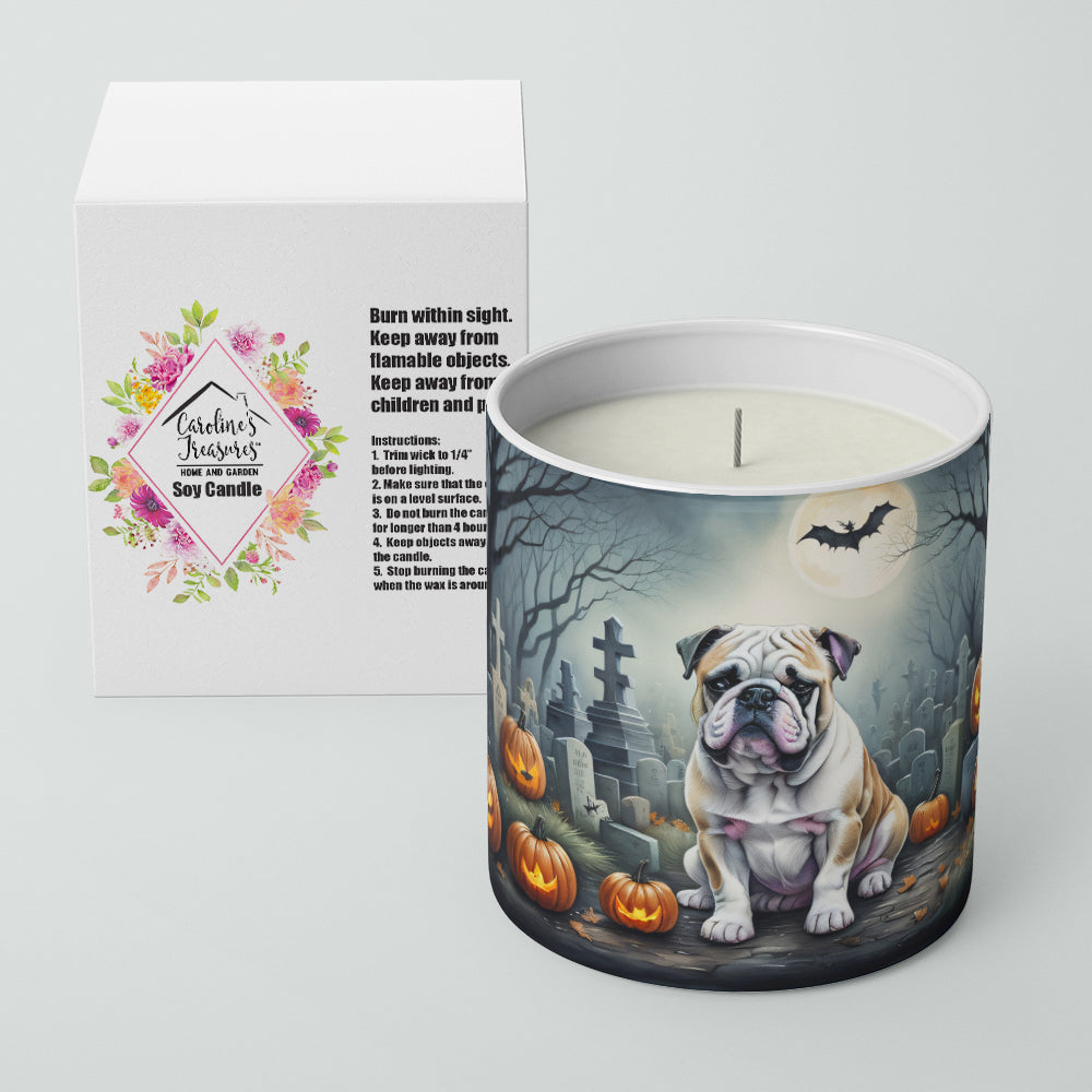 Buy this English Bulldog Spooky Halloween Decorative Soy Candle