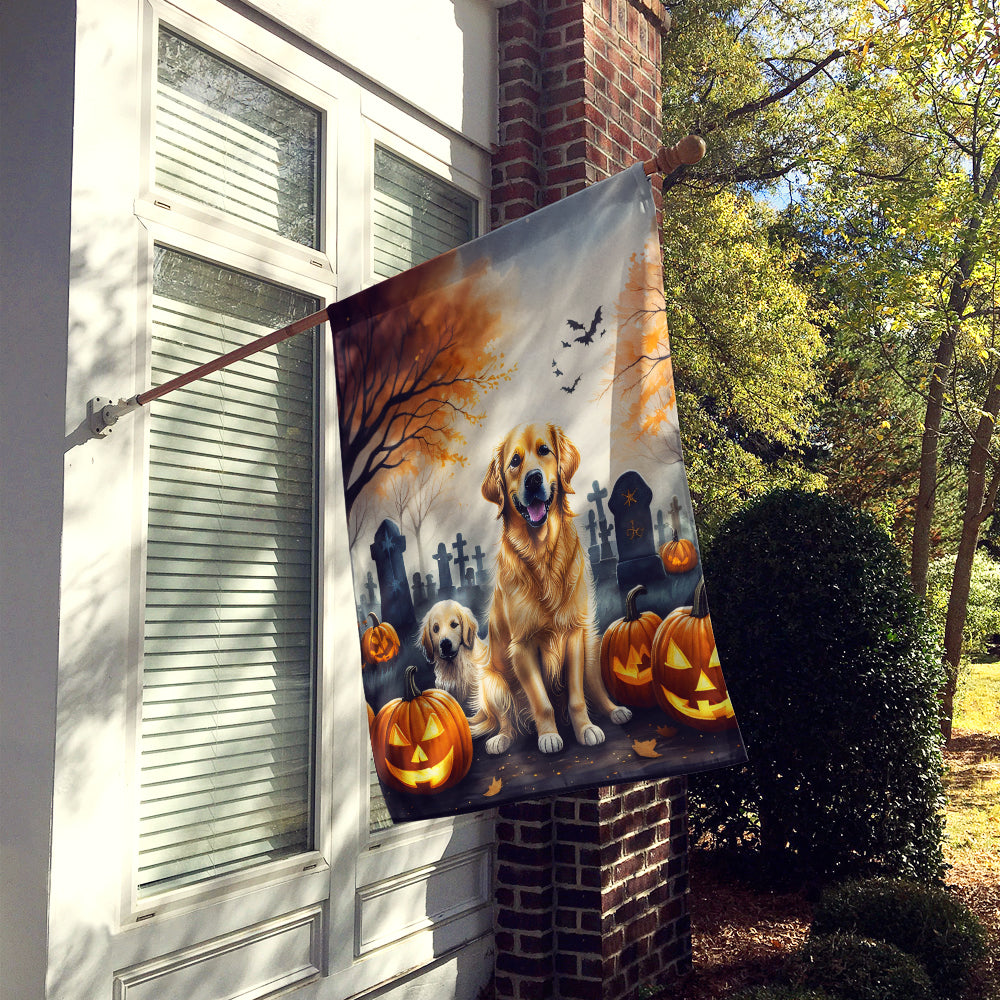 Buy this Golden Retriever Spooky Halloween House Flag