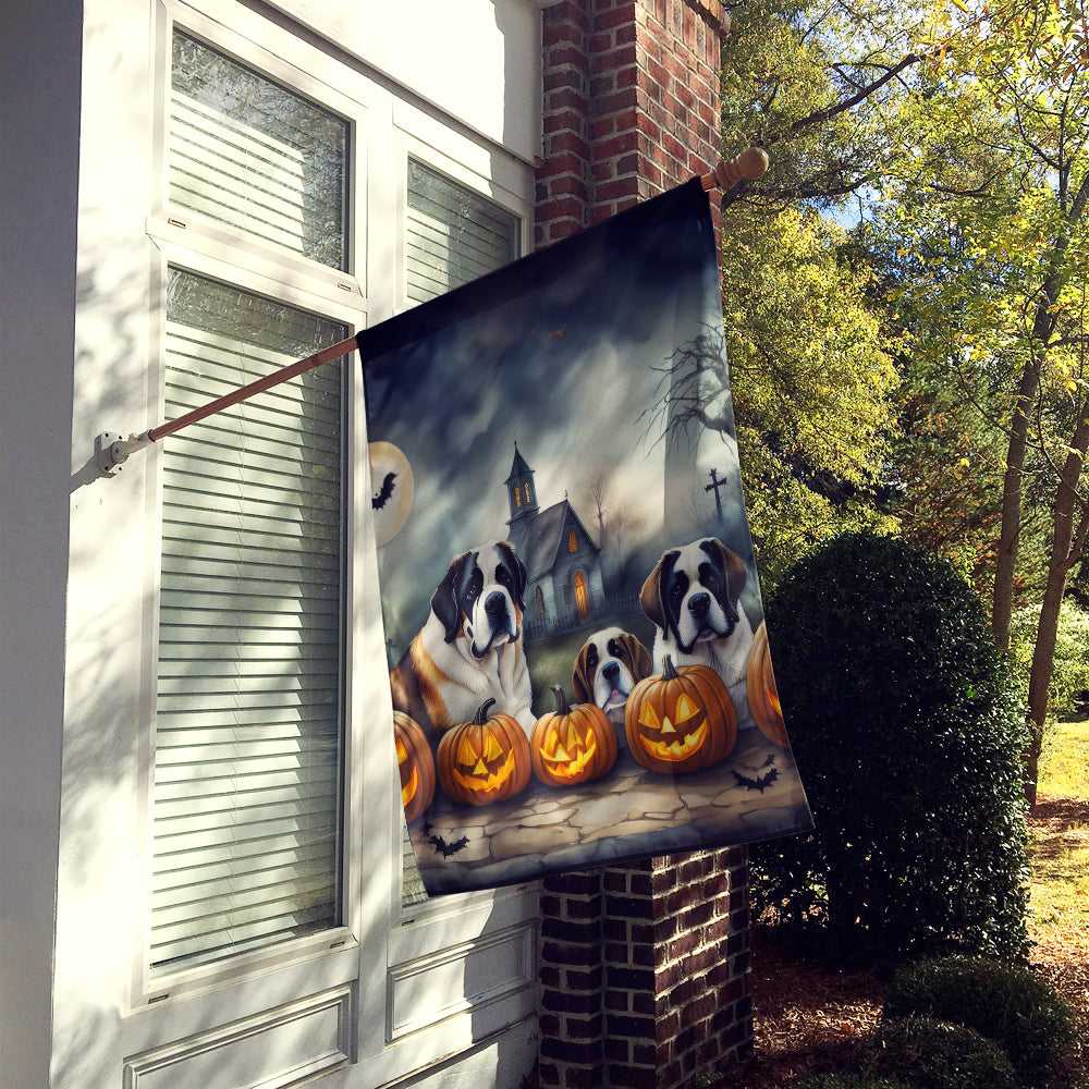 Buy this Saint Bernard Spooky Halloween House Flag