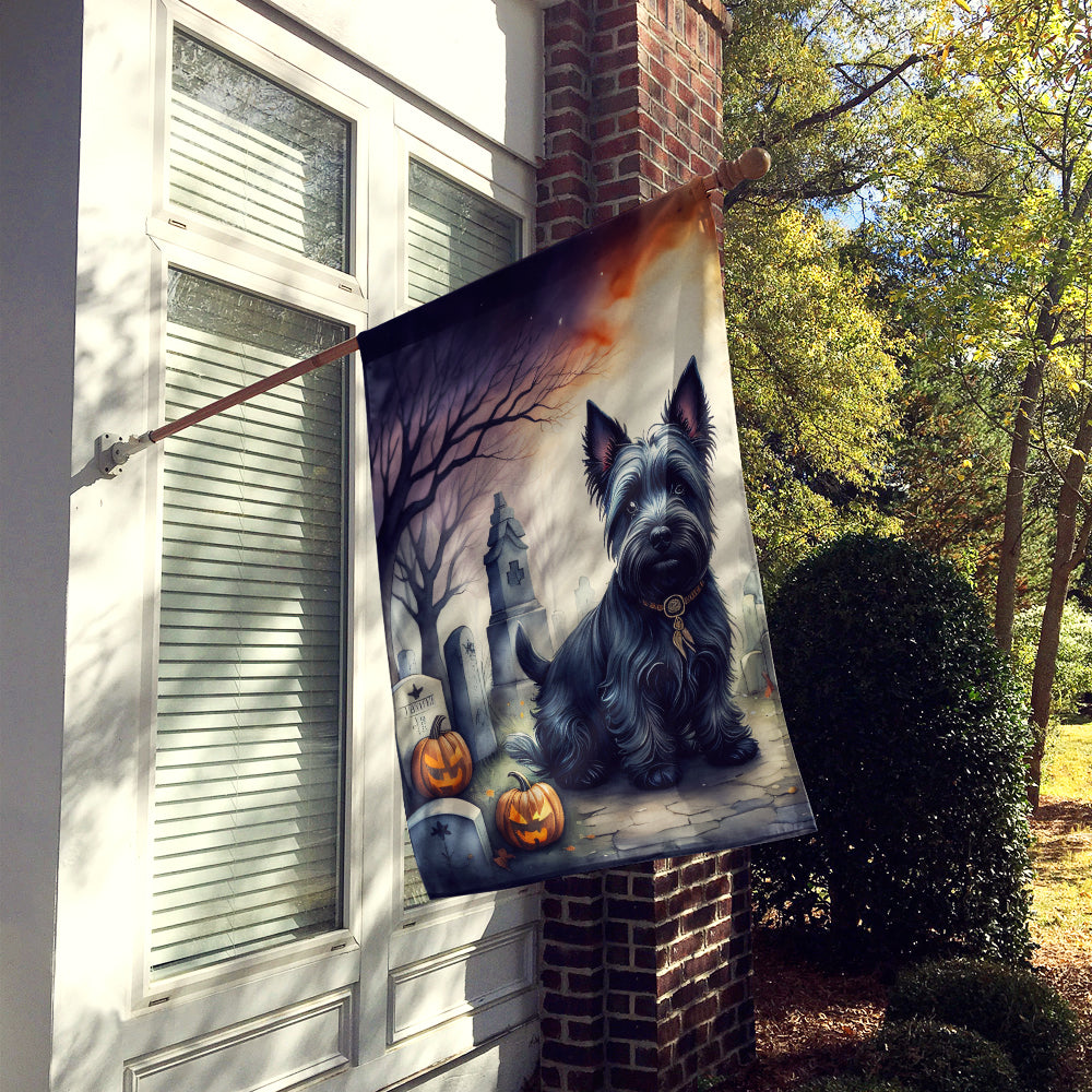 Buy this Scottish Terrier Spooky Halloween House Flag