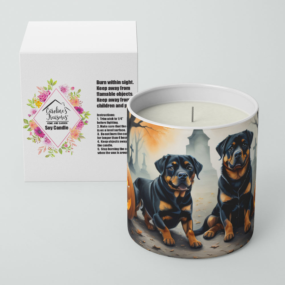 Buy this Rottweiler Spooky Halloween Decorative Soy Candle