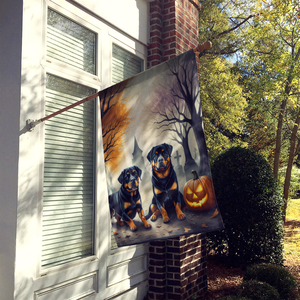 Buy this Rottweiler Spooky Halloween House Flag