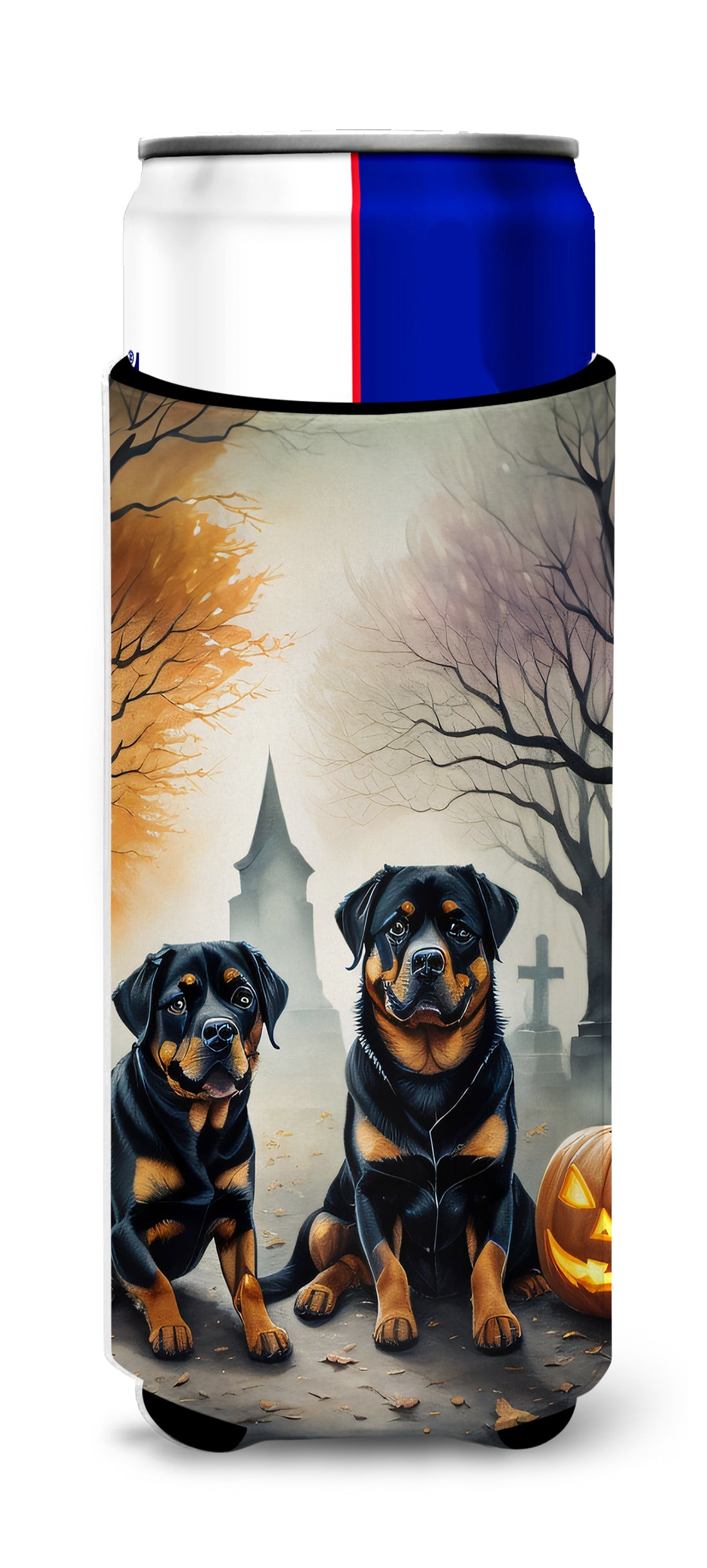 Buy this Rottweiler Spooky Halloween Hugger for Ultra Slim Cans