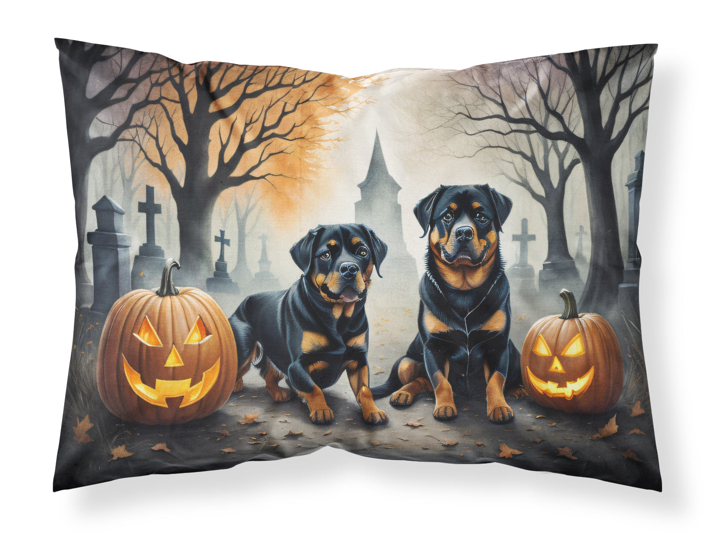Buy this Rottweiler Spooky Halloween Fabric Standard Pillowcase