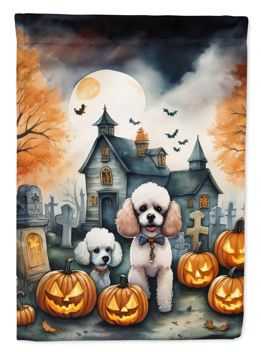 Buy this Poodle Spooky Halloween House Flag