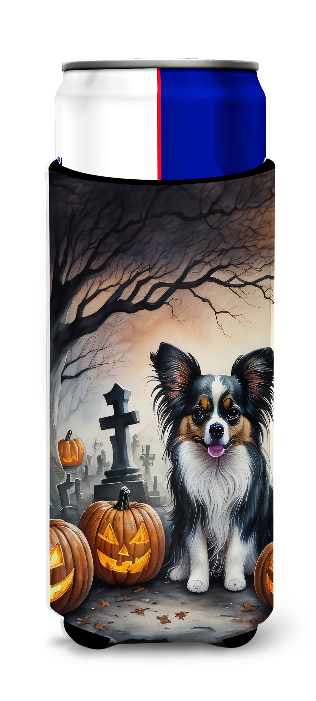 Buy this Papillon Spooky Halloween Hugger for Ultra Slim Cans