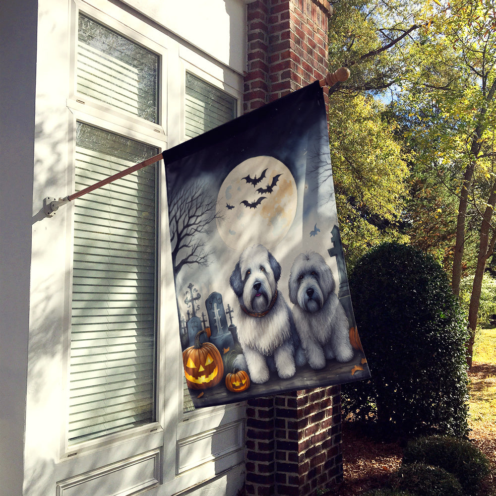 Buy this Old English Sheepdog Spooky Halloween House Flag