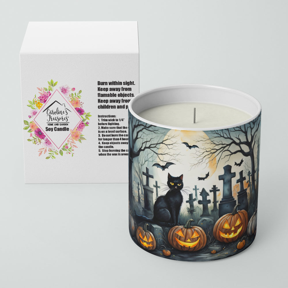 Black Cat Spooky Halloween Decorative Soy Candle